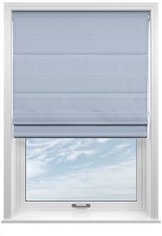 Windermere, Powder Blue - Twist&Fit Roman Blind